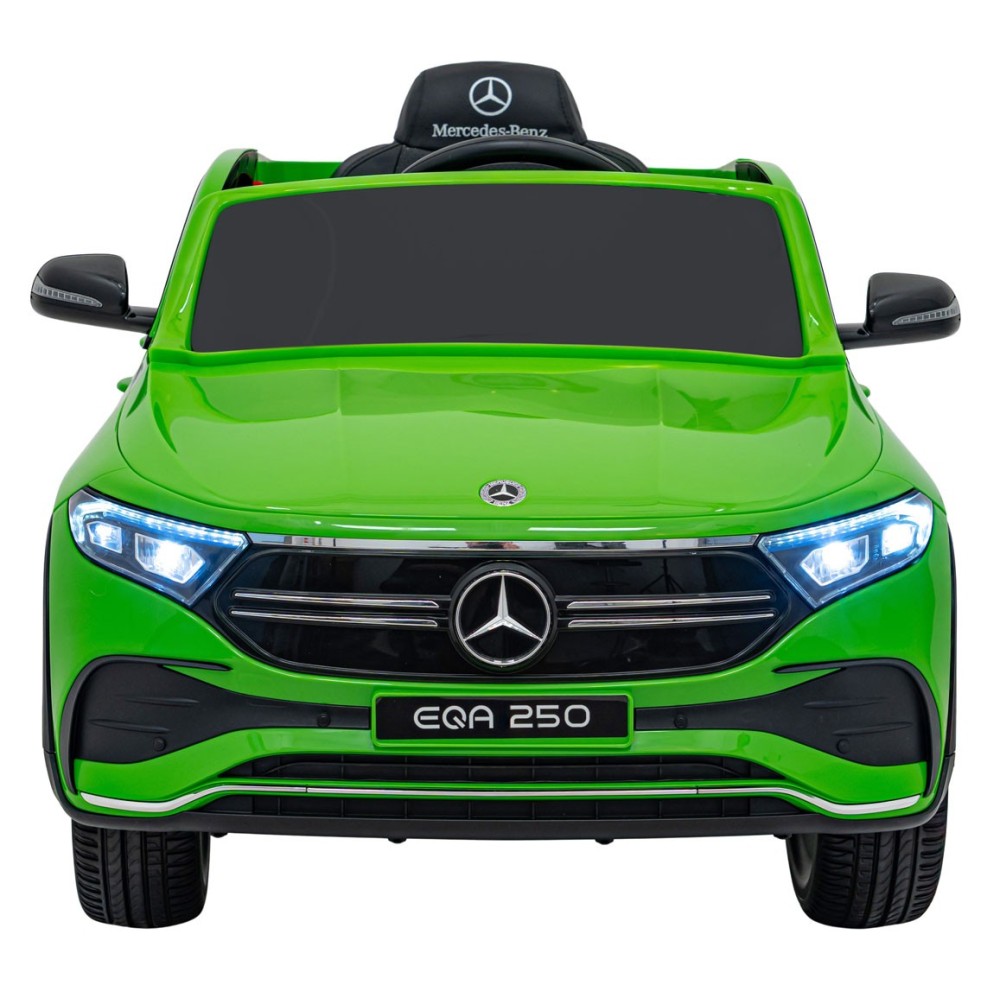 JOKO Elektrické autíčko Mercedes Benz EQA 250 4x4, penové kolesá, kožené sedadlo, nosnosť 50kg, zelené