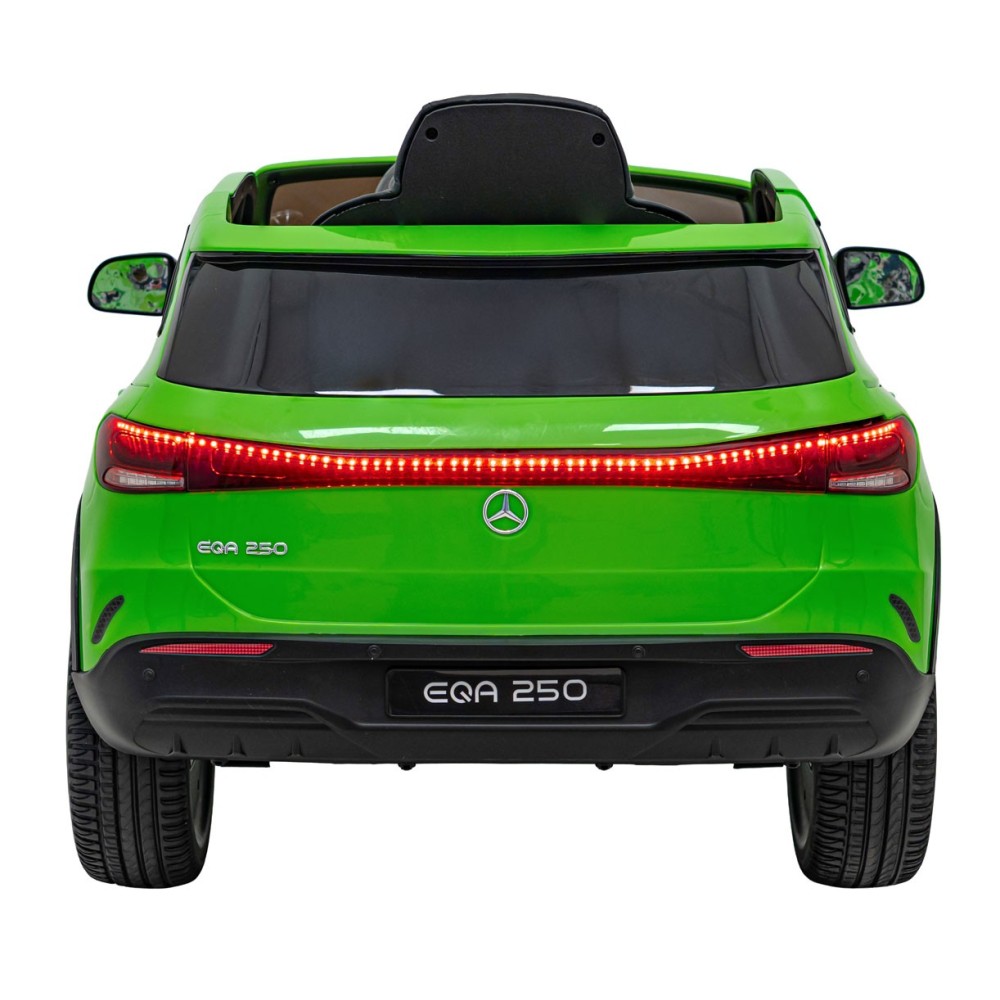JOKO Elektrické autíčko Mercedes Benz EQA 250 4x4, penové kolesá, kožené sedadlo, nosnosť 50kg, zelené