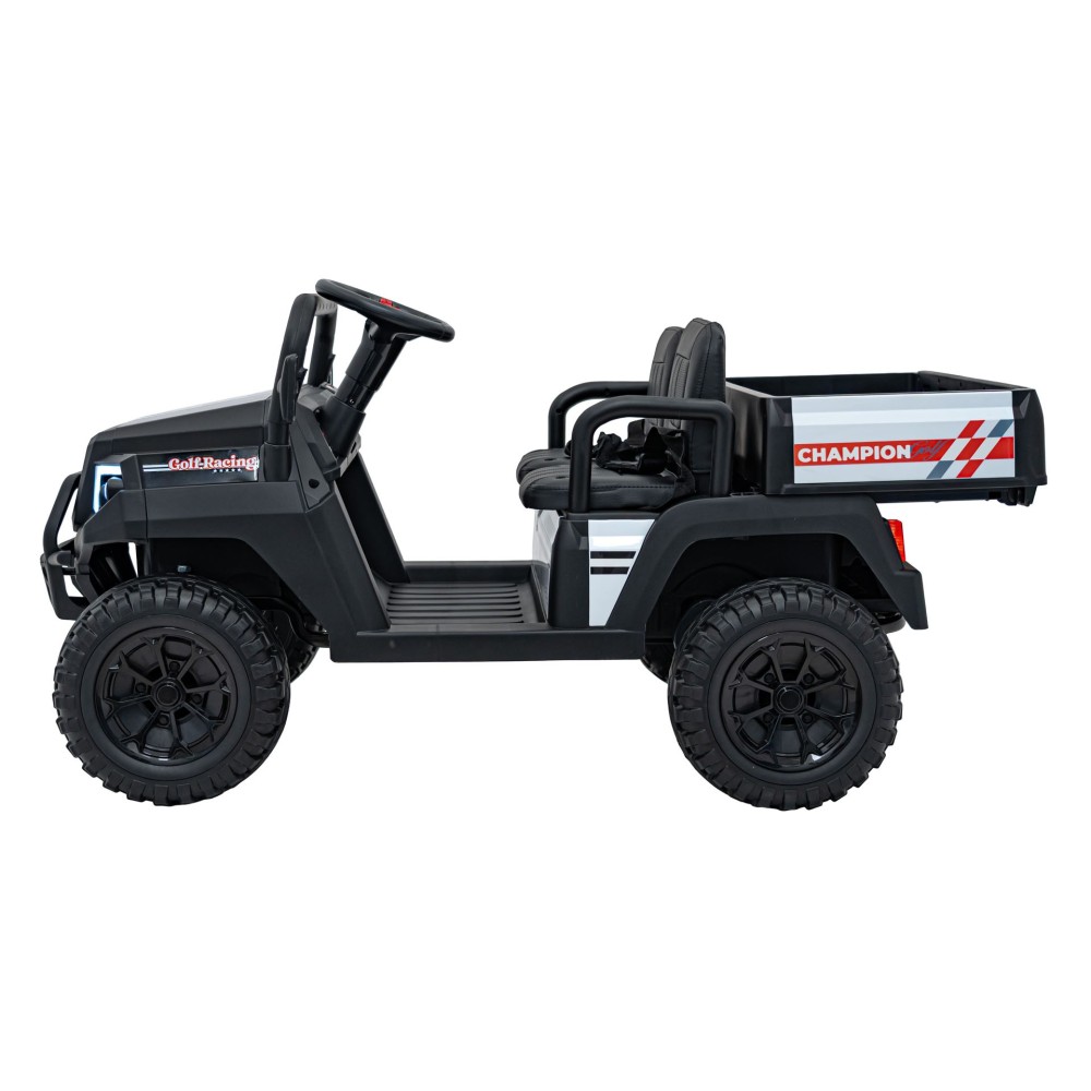 JOKO Elektrické autíčko Buggy Champion Pick-Up 2x200W 24V, Dvojmiestne kožené sedadlo, Nosnosť 60kg, Odpružené Penové kolesá, FM