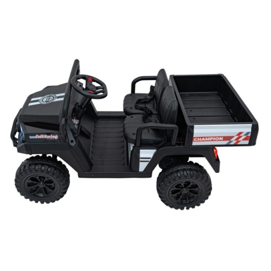 JOKO Elektrické autíčko Buggy Champion Pick-Up 2x200W 24V, Dvojmiestne kožené sedadlo, Nosnosť 60kg, Odpružené Penové kolesá, FM