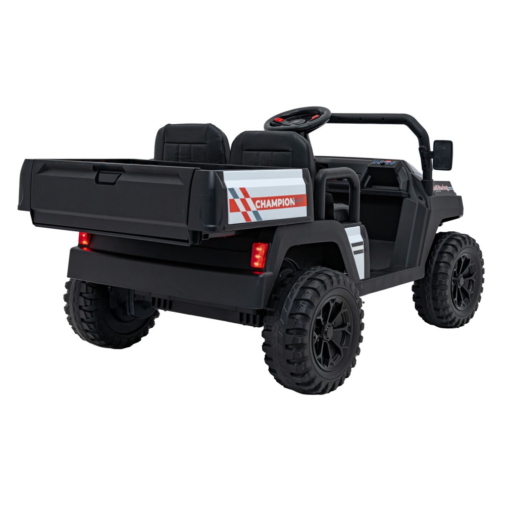 JOKO Elektrické autíčko Buggy Champion Pick-Up 2x200W 24V, Dvojmiestne kožené sedadlo, Nosnosť 60kg, Odpružené Penové kolesá, FM