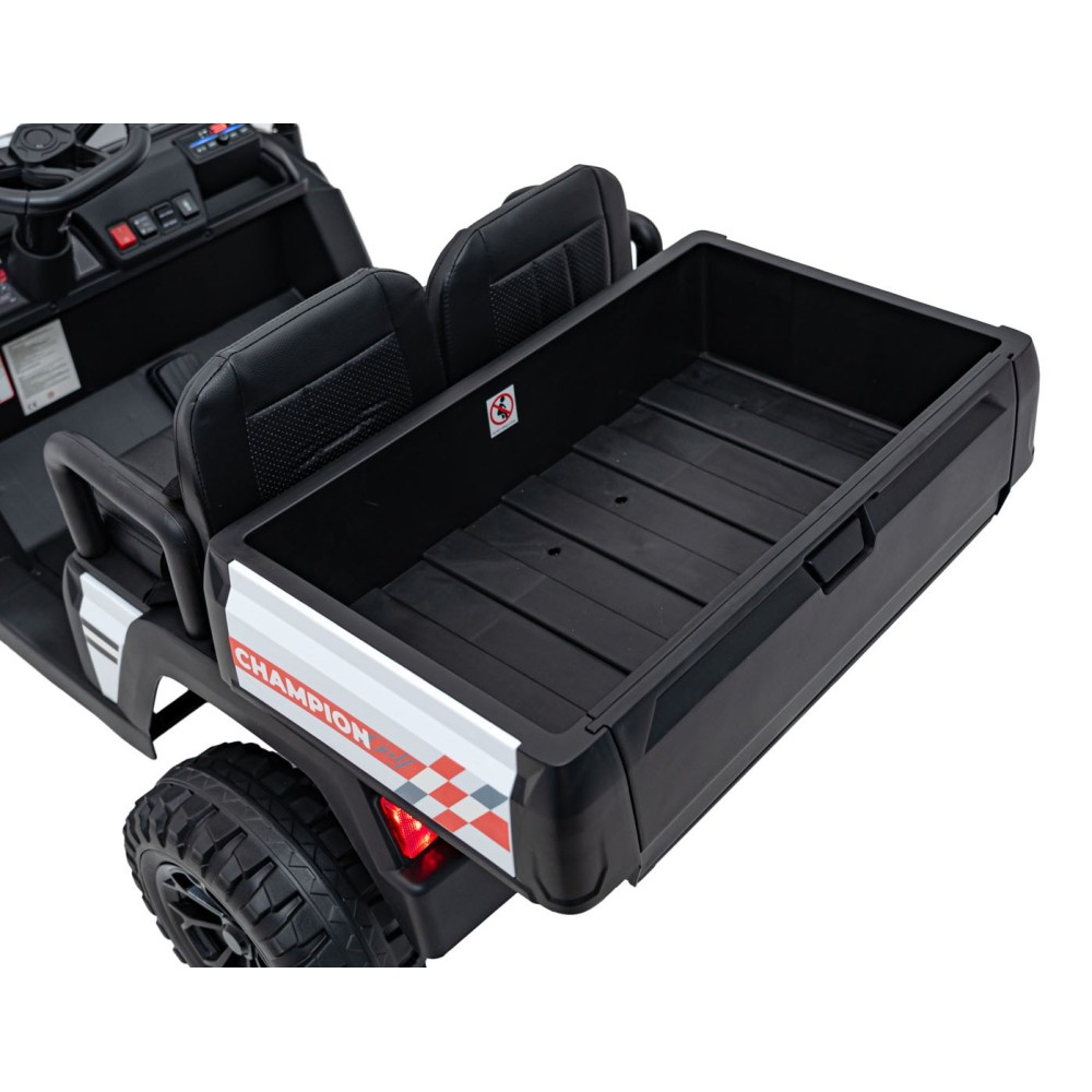 JOKO Elektrické autíčko Buggy Champion Pick-Up 2x200W 24V, Dvojmiestne kožené sedadlo, Nosnosť 60kg, Odpružené Penové kolesá, FM