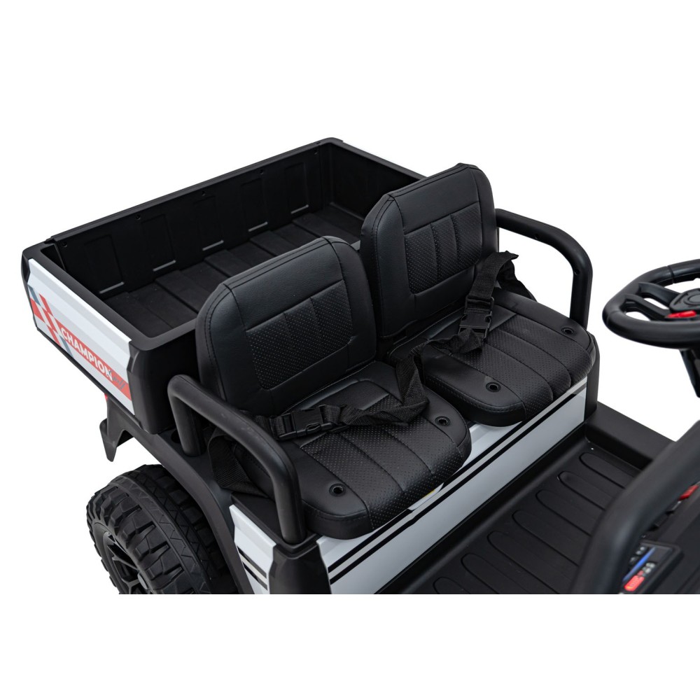 JOKO Elektrické autíčko Buggy Champion Pick-Up 2x200W 24V, Dvojmiestne kožené sedadlo, Nosnosť 60kg, Odpružené Penové kolesá, FM