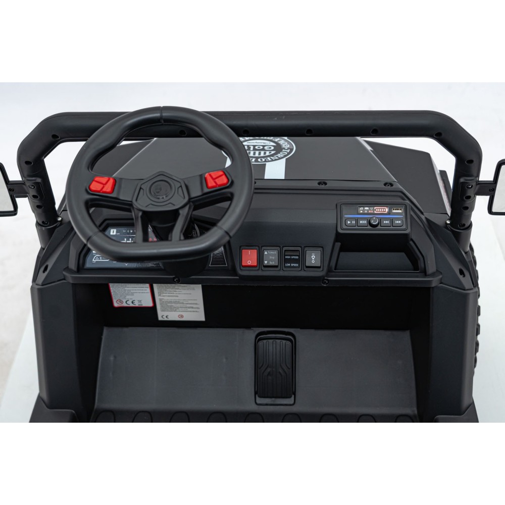 JOKO Elektrické autíčko Buggy Champion Pick-Up 2x200W 24V, Dvojmiestne kožené sedadlo, Nosnosť 60kg, Odpružené Penové kolesá, FM