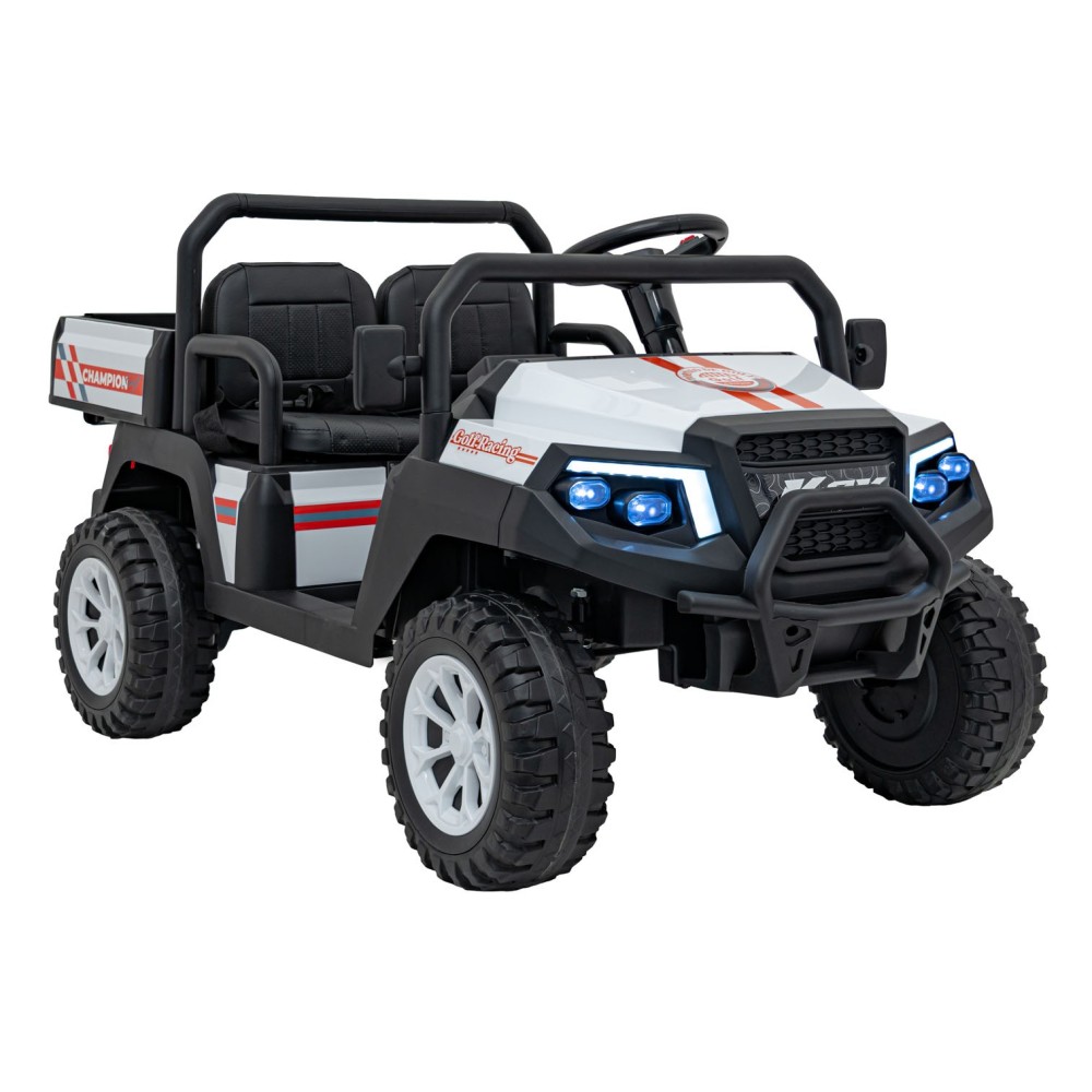JOKO Elektrické autíčko Buggy Champion Pick-Up 2x200W 24V, Dvojmiestne kožené sedadlo, Nosnosť 60kg, Odpružené Penové kolesá, FM