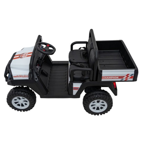 JOKO Elektrické autíčko Buggy Champion Pick-Up 2x200W 24V, Dvojmiestne kožené sedadlo, Nosnosť 60kg, Odpružené Penové kolesá, FM