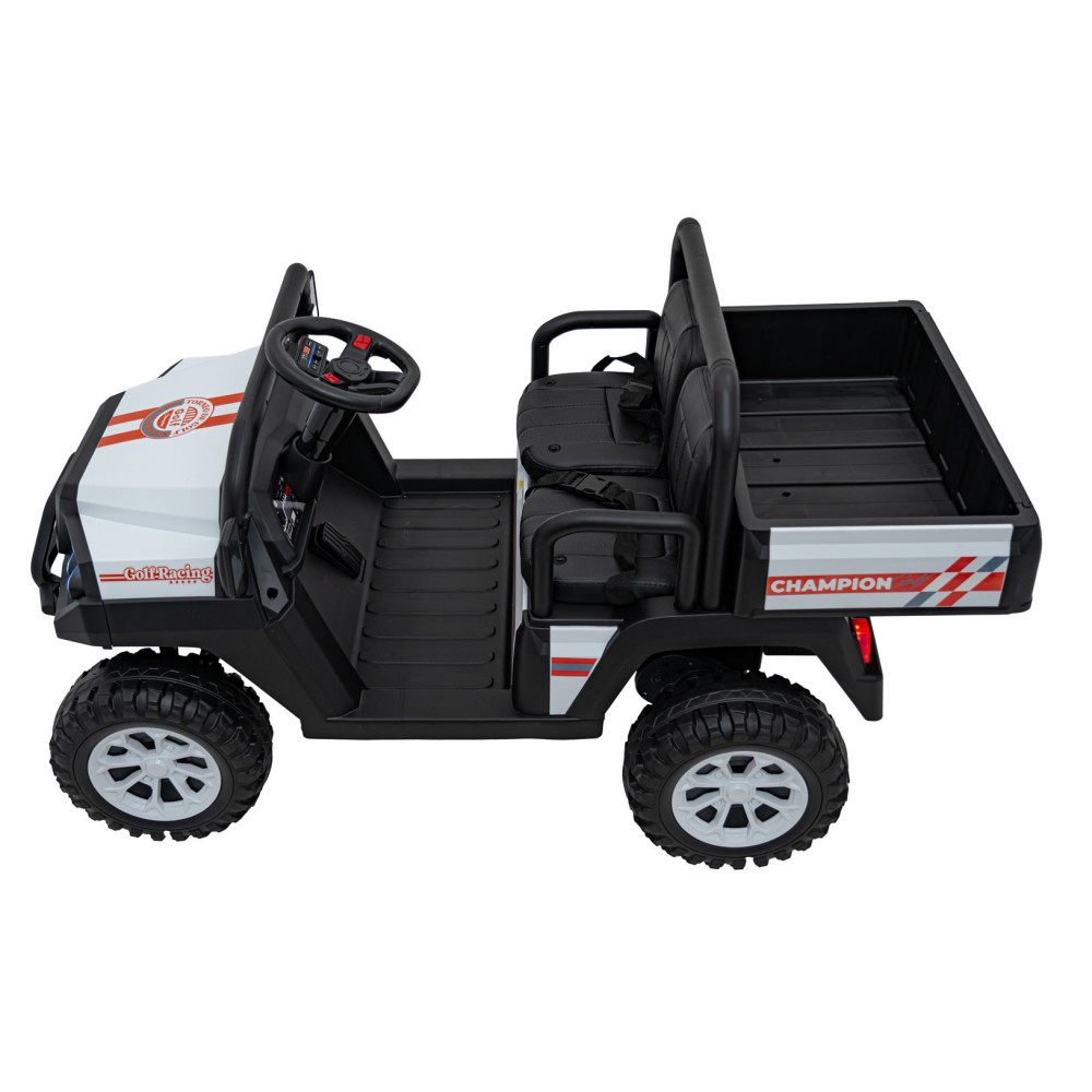 JOKO Elektrické autíčko Buggy Champion Pick-Up 2x200W 24V, Dvojmiestne kožené sedadlo, Nosnosť 60kg, Odpružené Penové kolesá, FM