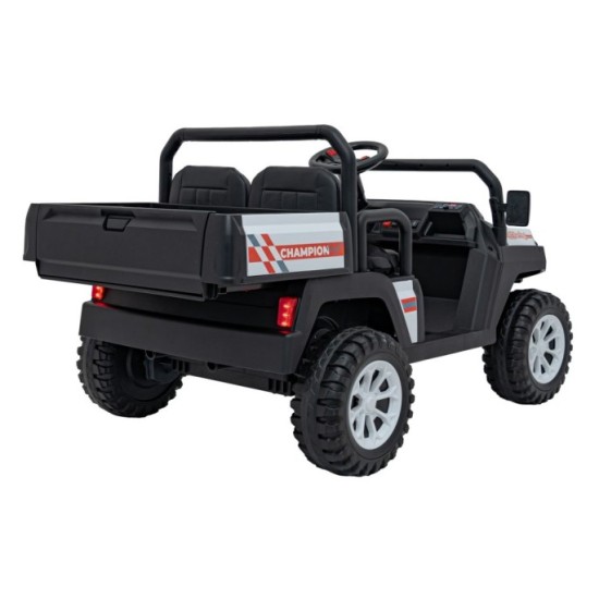 JOKO Elektrické autíčko Buggy Champion Pick-Up 2x200W 24V, Dvojmiestne kožené sedadlo, Nosnosť 60kg, Odpružené Penové kolesá, FM