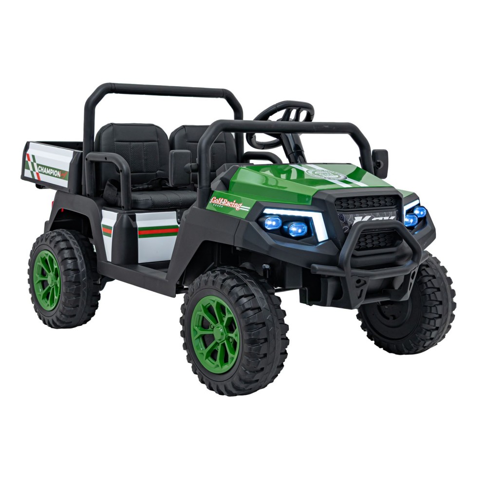 JOKO Elektrické autíčko Buggy Champion Pick-Up 2x200W 24V, Dvojmiestne kožené sedadlo, Nosnosť 60kg, Odpružené Penové kolesá, FM