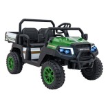 JOKO Elektrické autíčko Buggy Champion Pick-Up 2x200W 24V, Dvojmiestne kožené sedadlo, Nosnosť 60kg, Odpružené Penové kolesá, FM