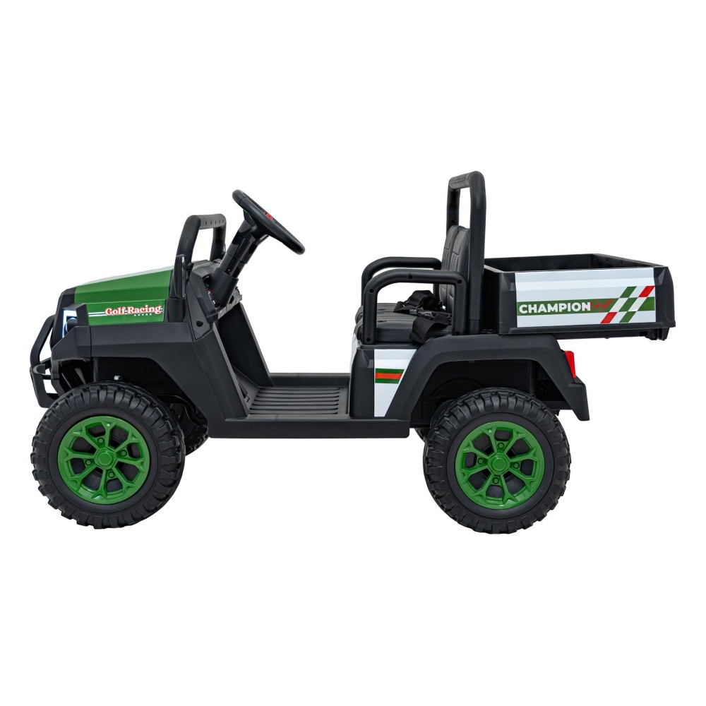 JOKO Elektrické autíčko Buggy Champion Pick-Up 2x200W 24V, Dvojmiestne kožené sedadlo, Nosnosť 60kg, Odpružené Penové kolesá, FM
