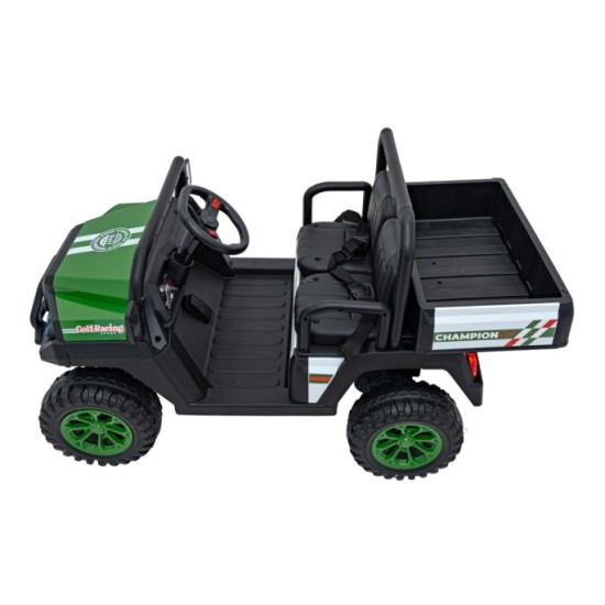 JOKO Elektrické autíčko Buggy Champion Pick-Up 2x200W 24V, Dvojmiestne kožené sedadlo, Nosnosť 60kg, Odpružené Penové kolesá, FM