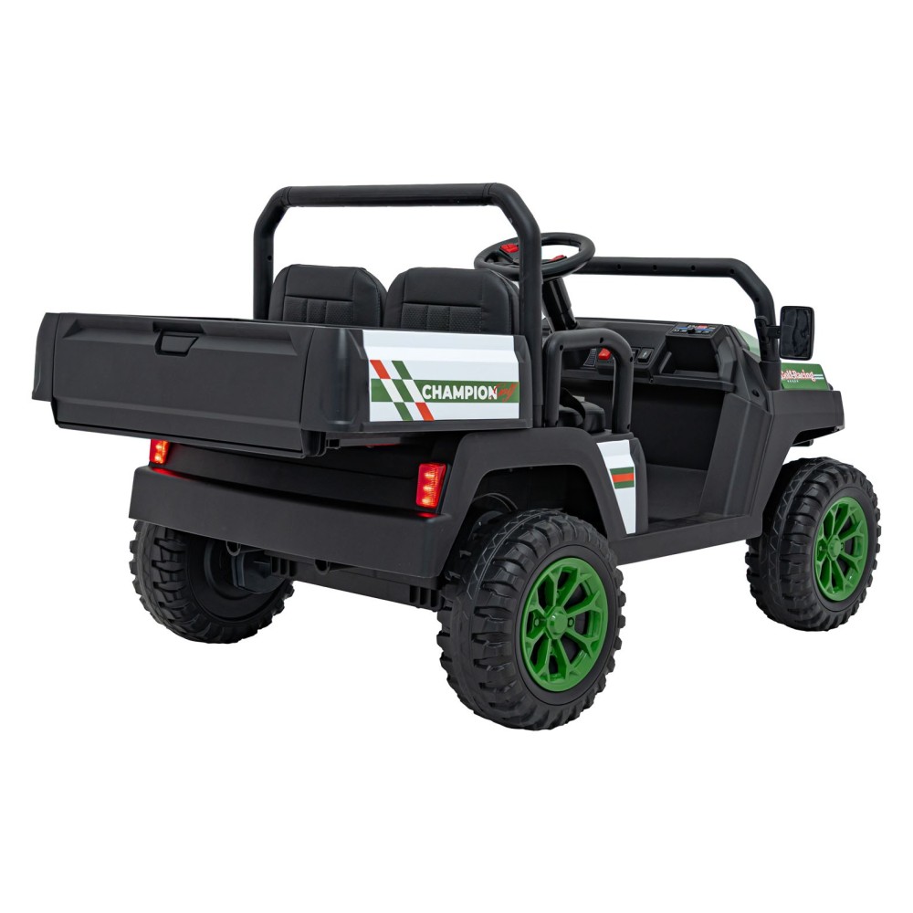 JOKO Elektrické autíčko Buggy Champion Pick-Up 2x200W 24V, Dvojmiestne kožené sedadlo, Nosnosť 60kg, Odpružené Penové kolesá, FM
