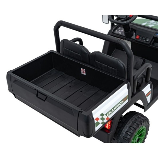 JOKO Elektrické autíčko Buggy Champion Pick-Up 2x200W 24V, Dvojmiestne kožené sedadlo, Nosnosť 60kg, Odpružené Penové kolesá, FM