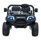 JOKO Elektrické autíčko Terénne Buggy Champion 2x200W 24V pre 4 deti, Nosnosť 120kg, odpružené penové kolesá, kožené sedadlo, FM