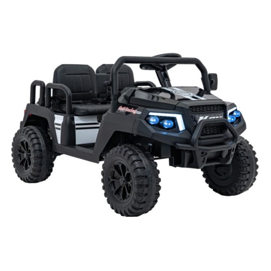 JOKO Elektrické autíčko Terénne Buggy Champion 2x200W 24V pre 4 deti, Nosnosť 120kg, odpružené penové kolesá, kožené sedadlo, FM