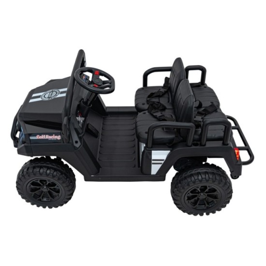 JOKO Elektrické autíčko Terénne Buggy Champion 2x200W 24V pre 4 deti, Nosnosť 120kg, odpružené penové kolesá, kožené sedadlo, FM