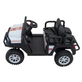JOKO Elektrické autíčko Terénne Buggy Champion 2x200W 24V pre 4 deti, Nosnosť 120kg, odpružené penové kolesá, kožené sedadlo, FM