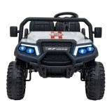 JOKO Elektrické autíčko Terénne Buggy Champion 2x200W 24V pre 4 deti, Nosnosť 120kg, odpružené penové kolesá, kožené sedadlo, FM