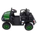 JOKO Elektrické autíčko Terénne Buggy Champion 2x200W 24V pre 4 deti, Nosnosť 120kg, odpružené penové kolesá, kožené sedadlo, FM