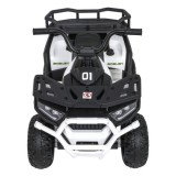 JOKO Elektrická Štvorkolka ATV Robust 4x4, FM rádio, penové kolesá, kožené sedadlo, Diaľkové ovládanie, biela