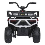 JOKO Elektrická Štvorkolka ATV Robust 4x4, FM rádio, penové kolesá, kožené sedadlo, Diaľkové ovládanie, biela