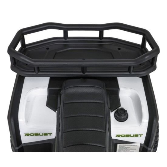 JOKO Elektrická Štvorkolka ATV Robust 4x4, FM rádio, penové kolesá, kožené sedadlo, Diaľkové ovládanie, biela
