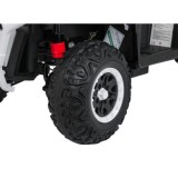JOKO Elektrická Štvorkolka ATV Robust 4x4, FM rádio, penové kolesá, kožené sedadlo, Diaľkové ovládanie, biela