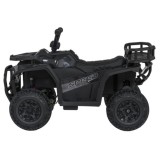 JOKO Elektrická Štvorkolka ATV Robust 4x4, FM rádio, penové kolesá, kožené sedadlo, Diaľkové ovládanie, čierna
