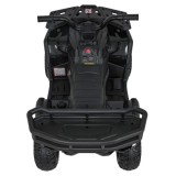 JOKO Elektrická Štvorkolka ATV Robust 4x4, FM rádio, penové kolesá, kožené sedadlo, Diaľkové ovládanie, čierna