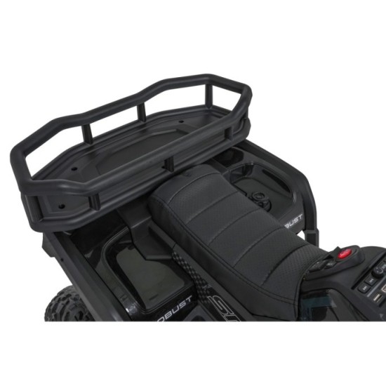 JOKO Elektrická Štvorkolka ATV Robust 4x4, FM rádio, penové kolesá, kožené sedadlo, Diaľkové ovládanie, čierna