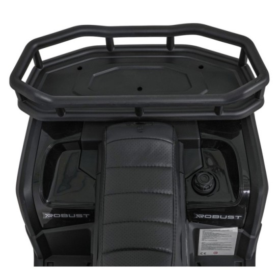 JOKO Elektrická Štvorkolka ATV Robust 4x4, FM rádio, penové kolesá, kožené sedadlo, Diaľkové ovládanie, čierna