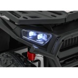 JOKO Elektrická Štvorkolka ATV Robust 4x4, FM rádio, penové kolesá, kožené sedadlo, Diaľkové ovládanie, čierna