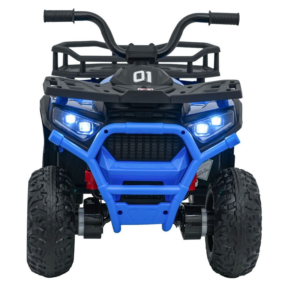 JOKO Elektrická Štvorkolka ATV Robust 4x4, FM rádio, penové kolesá, kožené sedadlo, Diaľkové ovládanie, modrá