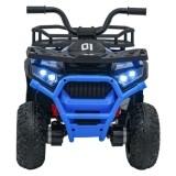 JOKO Elektrická Štvorkolka ATV Robust 4x4, FM rádio, penové kolesá, kožené sedadlo, Diaľkové ovládanie, modrá