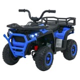 JOKO Elektrická Štvorkolka ATV Robust 4x4, FM rádio, penové kolesá, kožené sedadlo, Diaľkové ovládanie, modrá