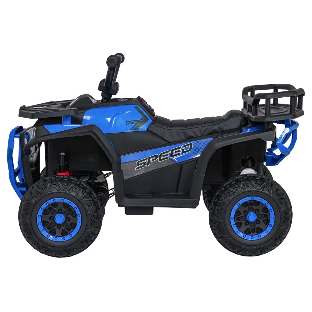JOKO Elektrická Štvorkolka ATV Robust 4x4, FM rádio, penové kolesá, kožené sedadlo, Diaľkové ovládanie, modrá