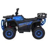 JOKO Elektrická Štvorkolka ATV Robust 4x4, FM rádio, penové kolesá, kožené sedadlo, Diaľkové ovládanie, modrá