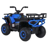 JOKO Elektrická Štvorkolka ATV Robust 4x4, FM rádio, penové kolesá, kožené sedadlo, Diaľkové ovládanie, modrá