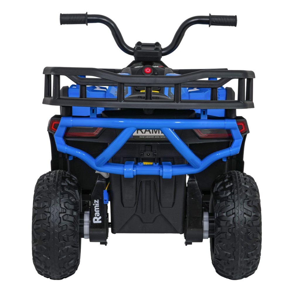 JOKO Elektrická Štvorkolka ATV Robust 4x4, FM rádio, penové kolesá, kožené sedadlo, Diaľkové ovládanie, modrá