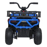 JOKO Elektrická Štvorkolka ATV Robust 4x4, FM rádio, penové kolesá, kožené sedadlo, Diaľkové ovládanie, modrá