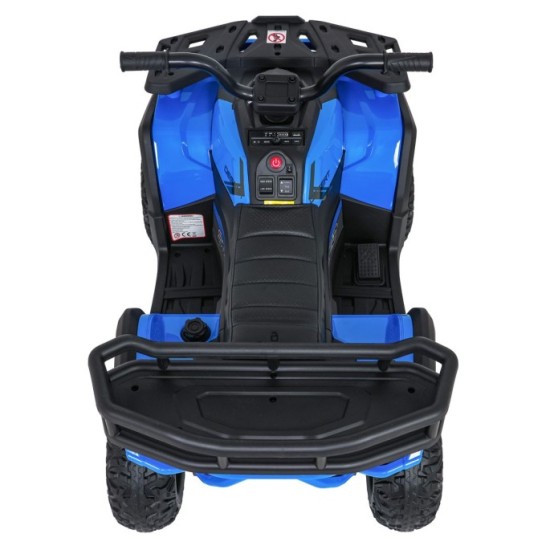 JOKO Elektrická Štvorkolka ATV Robust 4x4, FM rádio, penové kolesá, kožené sedadlo, Diaľkové ovládanie, modrá