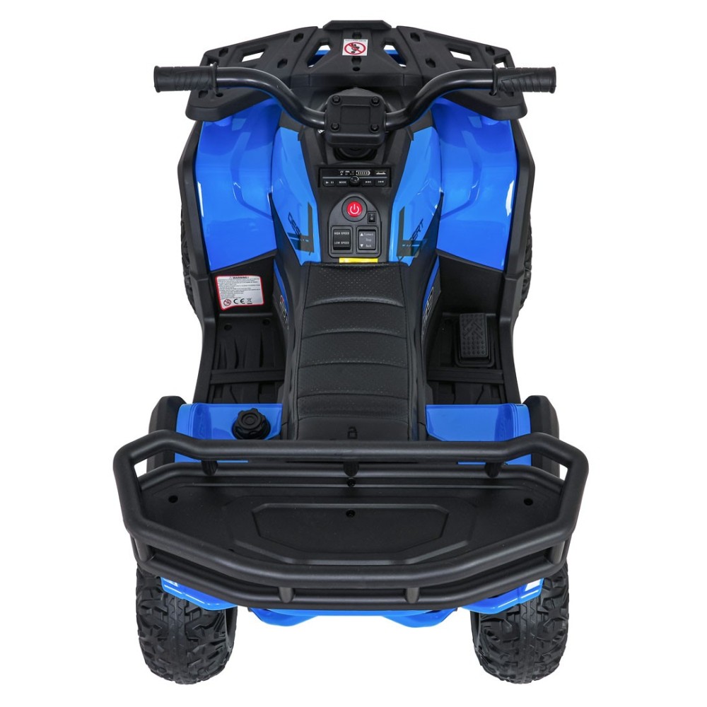 JOKO Elektrická Štvorkolka ATV Robust 4x4, FM rádio, penové kolesá, kožené sedadlo, Diaľkové ovládanie, modrá