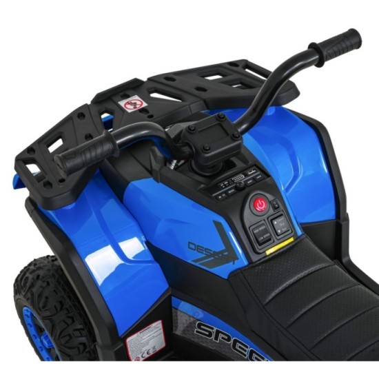JOKO Elektrická Štvorkolka ATV Robust 4x4, FM rádio, penové kolesá, kožené sedadlo, Diaľkové ovládanie, modrá