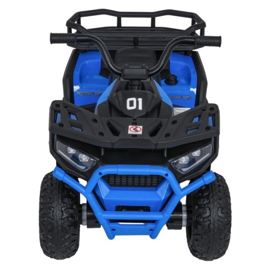 JOKO Elektrická Štvorkolka ATV Robust 4x4, FM rádio, penové kolesá, kožené sedadlo, Diaľkové ovládanie, modrá