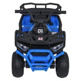 JOKO Elektrická Štvorkolka ATV Robust 4x4, FM rádio, penové kolesá, kožené sedadlo, Diaľkové ovládanie, modrá
