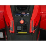 JOKO Elektrická Štvorkolka ATV Robust 4x4, FM rádio, penové kolesá, kožené sedadlo, Diaľkové ovládanie, červená