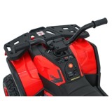 JOKO Elektrická Štvorkolka ATV Robust 4x4, FM rádio, penové kolesá, kožené sedadlo, Diaľkové ovládanie, červená