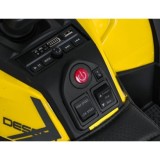 JOKO Elektrická Štvorkolka ATV Robust 4x4, FM rádio, penové kolesá, kožené sedadlo, Diaľkové ovládanie, žltá