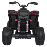 JOKO Elektrická Štvorkolka Fast 4x4, penové kolesá, kožené sedadlo, nosnosť 50kg, FM rádio, čierna